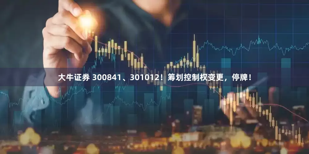 大牛证券 300841、301012！筹划控制权变更，停牌！